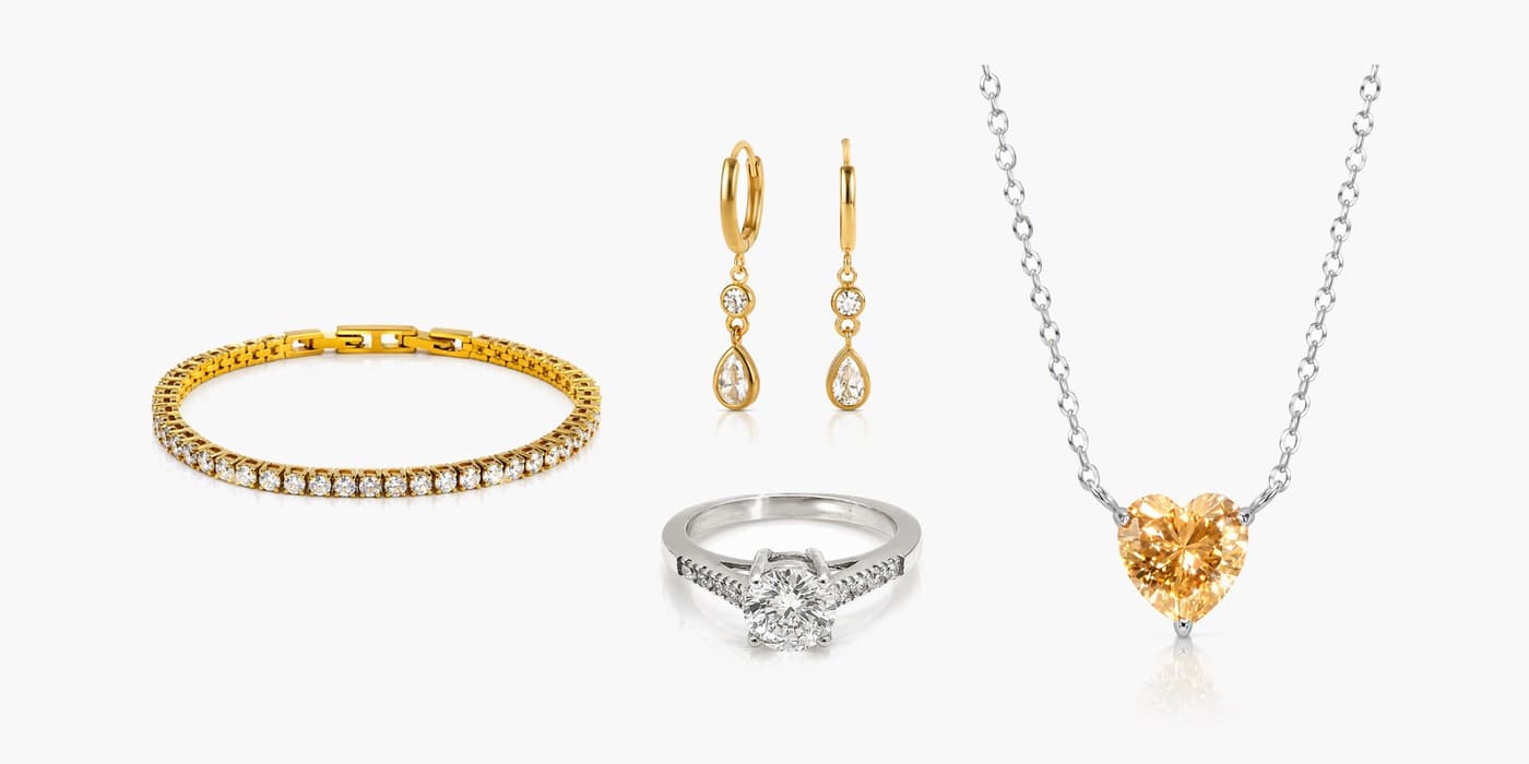 Classic Silver Teardrop Jewelry Set