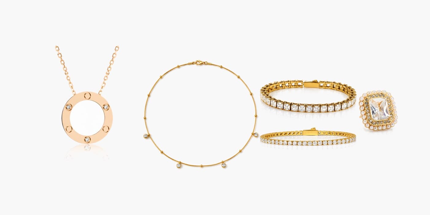 Silver Classic Jewelry Layering Set