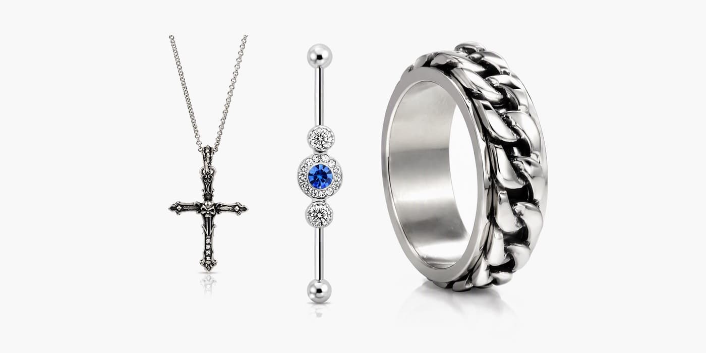 Edgy Silver Night Set