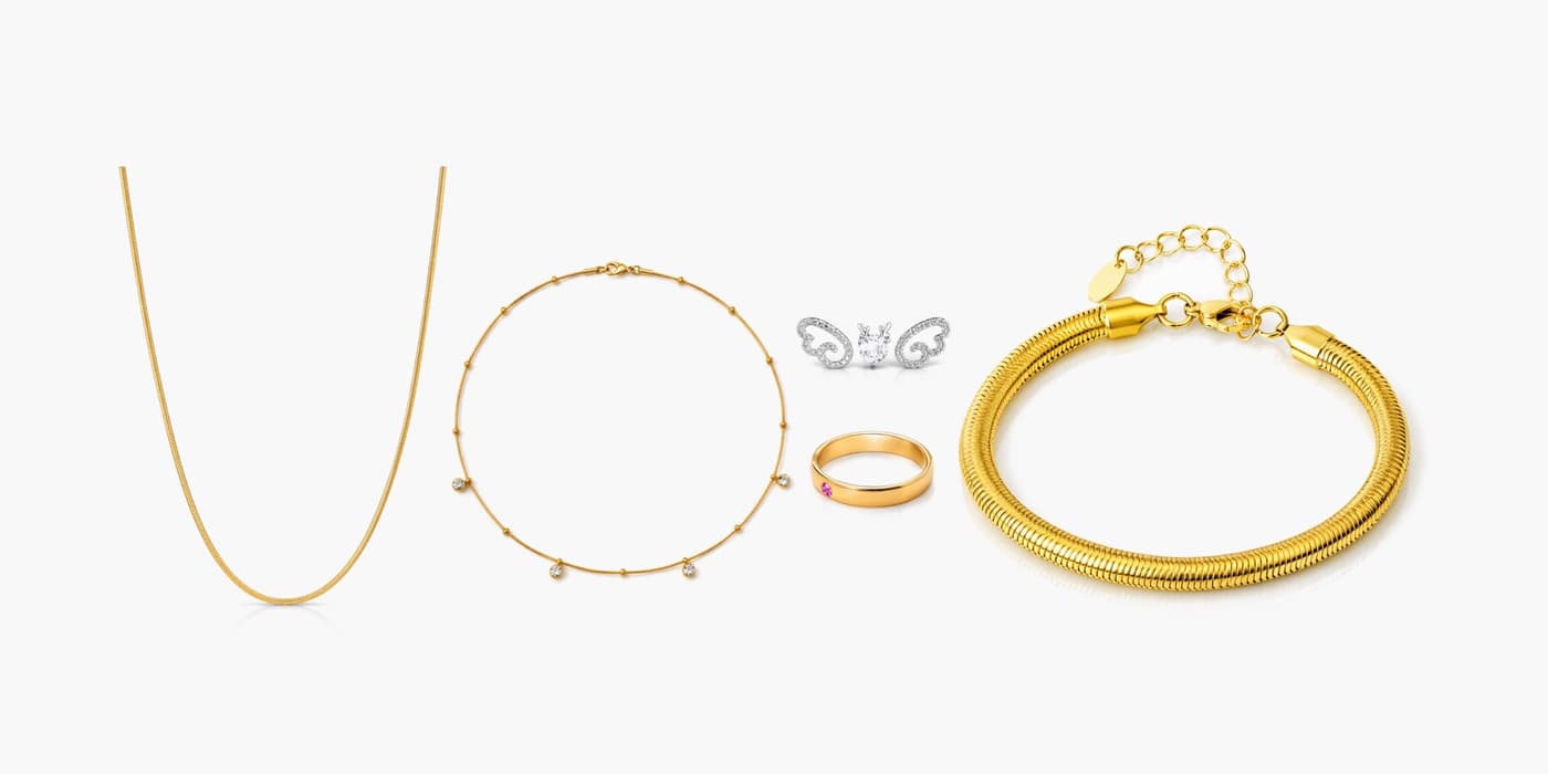 Silver Minimalist Jewelry Layered Set