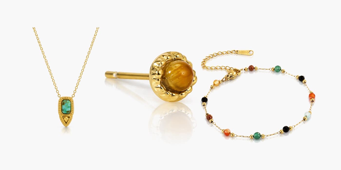 Gold Boho Jewelry Set