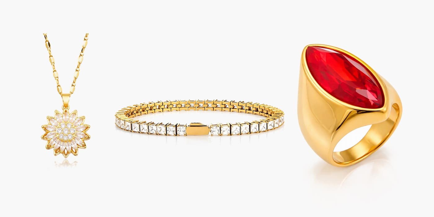 Gold Glam Trio