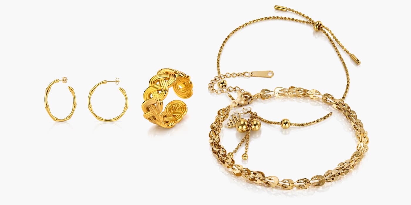 Gold Classic Jewelry Stack