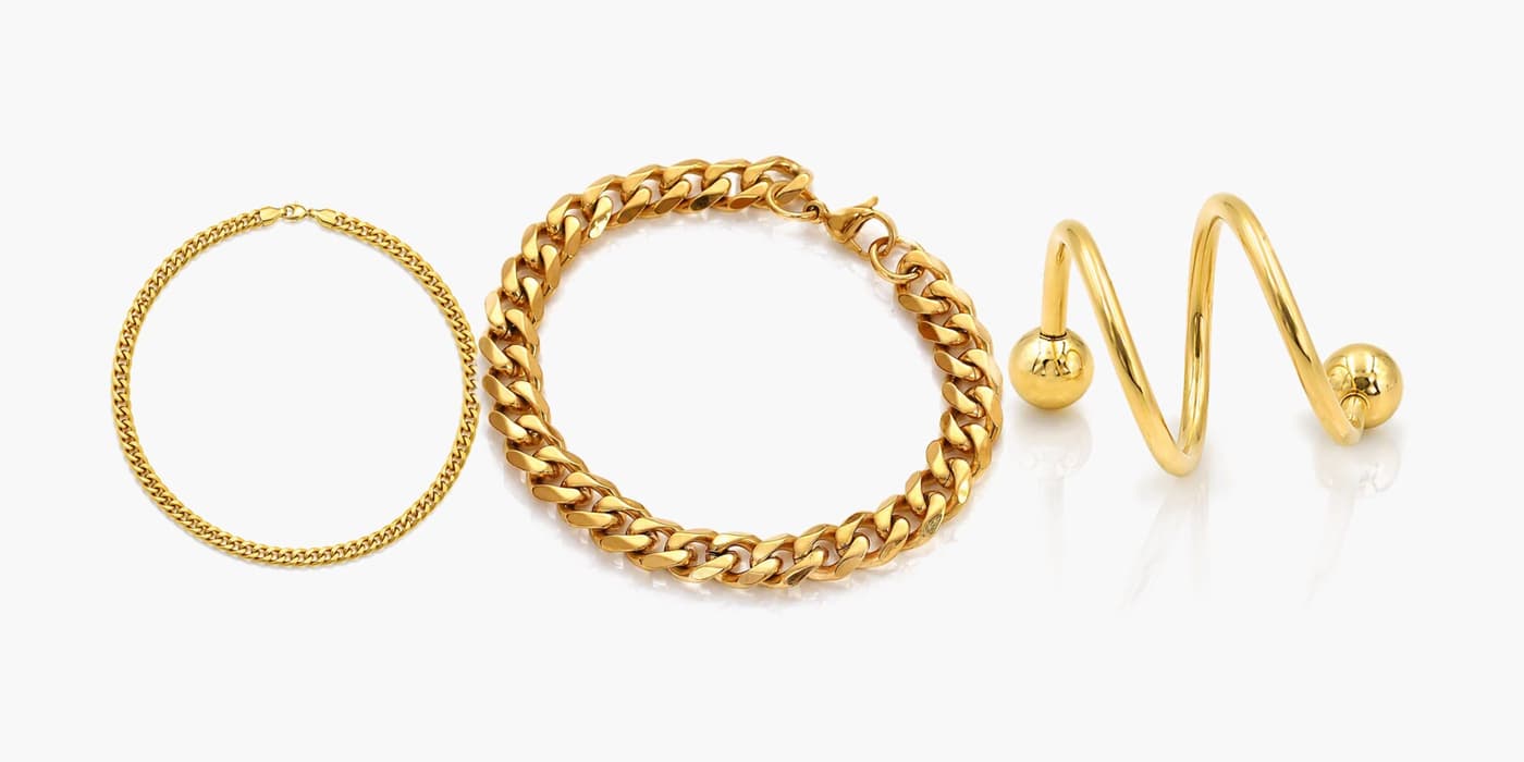 Edgy Gold Night Set