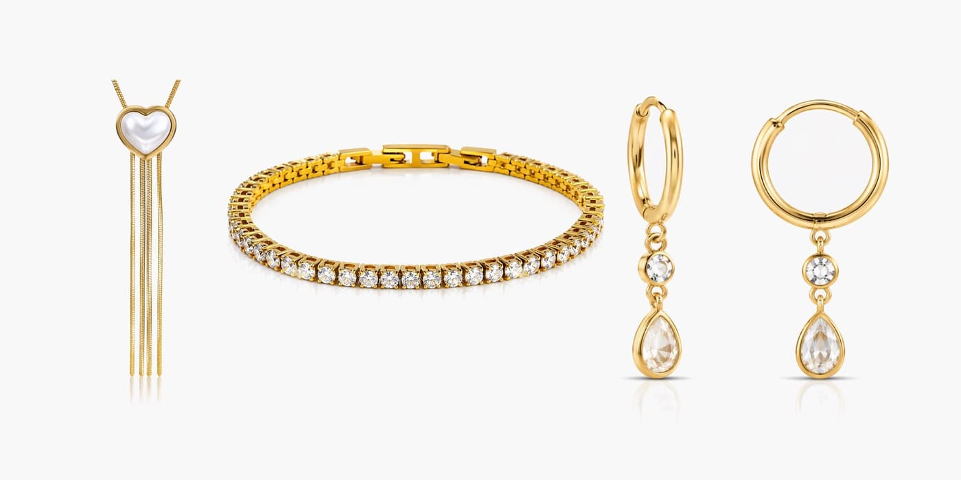 Warm Gold Date Night Set