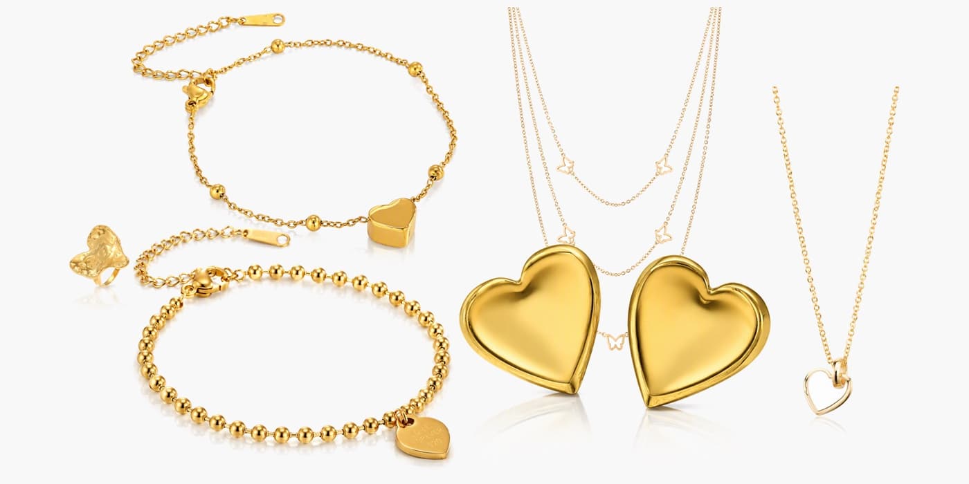 Heart Jewelry Gift Set