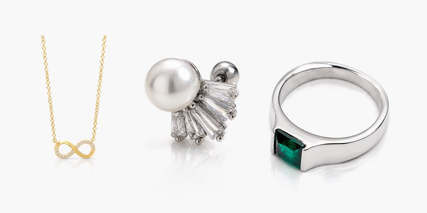 Everyday Silver Stack with Infinity Pendant