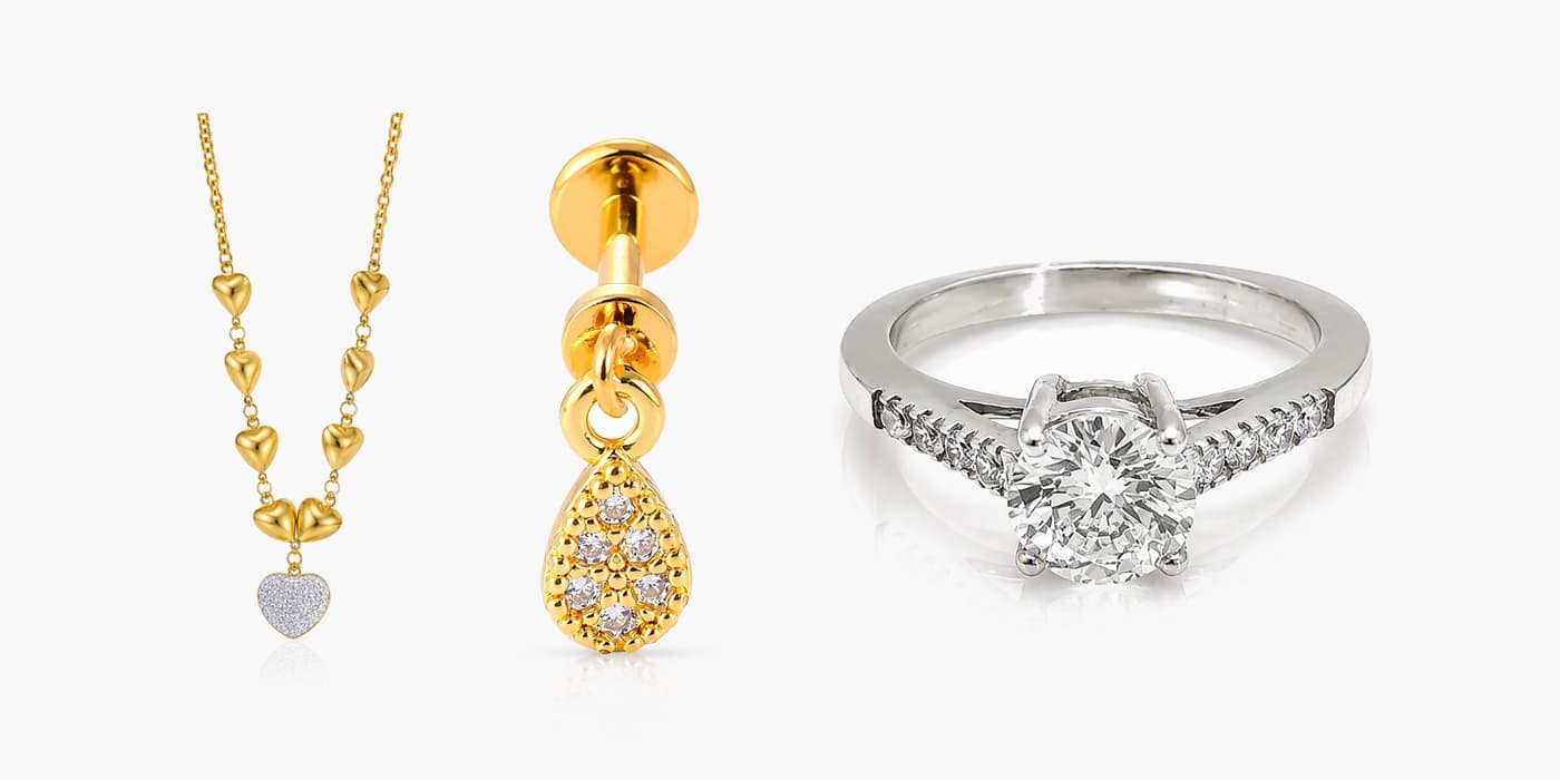 Sparkling Silver Heart Jewelry Trio