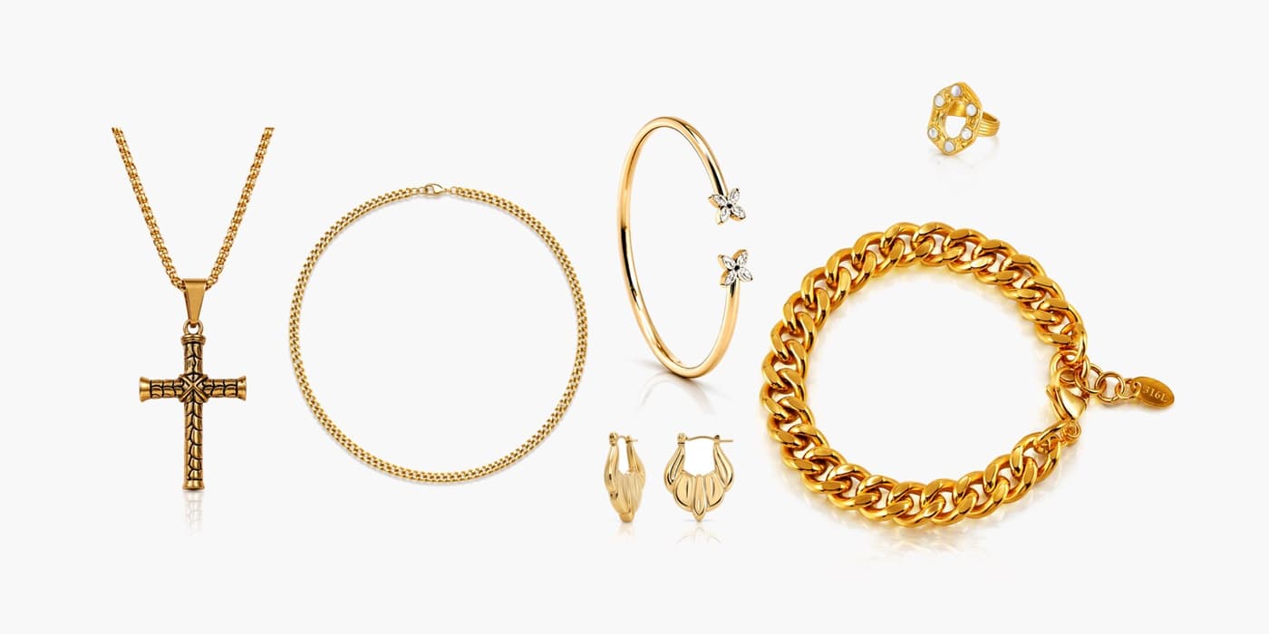 Gold Jewelry Stack