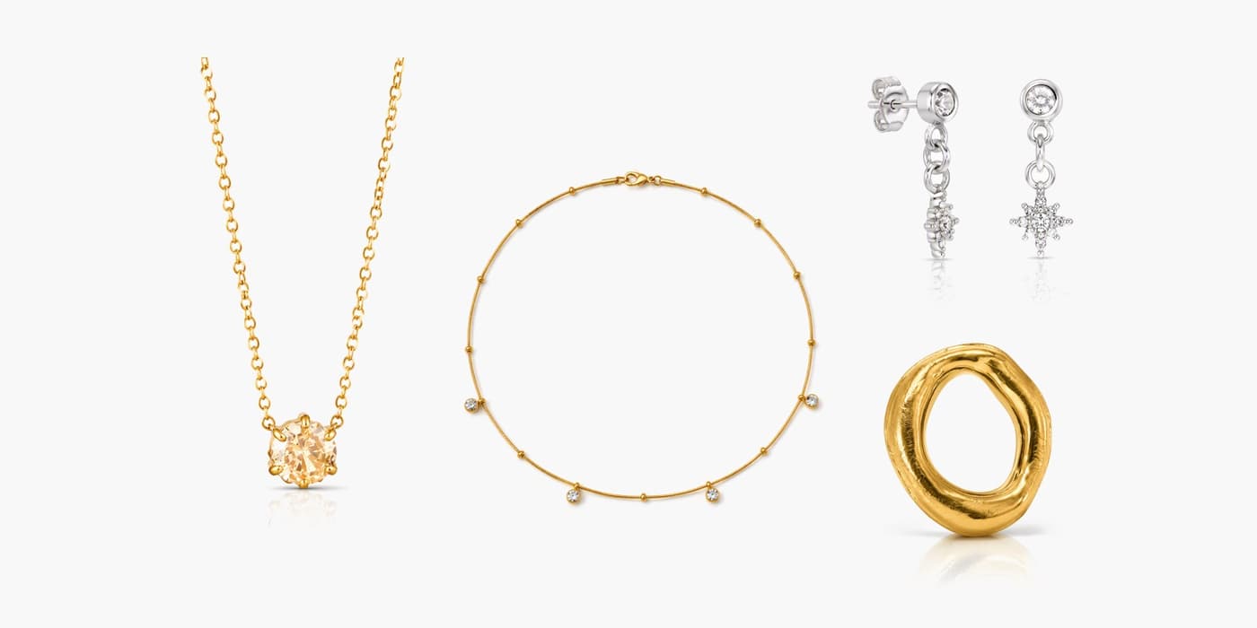 Minimalist Silver Star Jewelry Stack