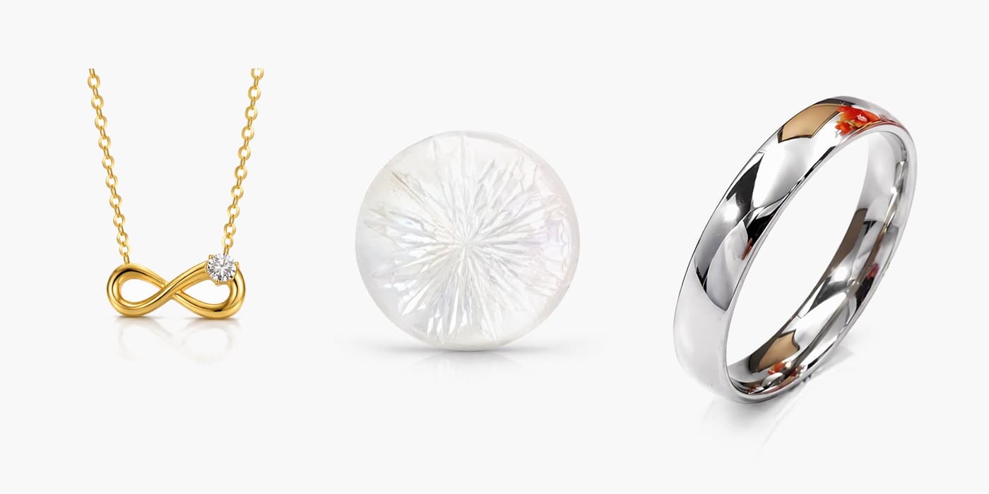 Silver Minimalist Flower Jewelry Stack