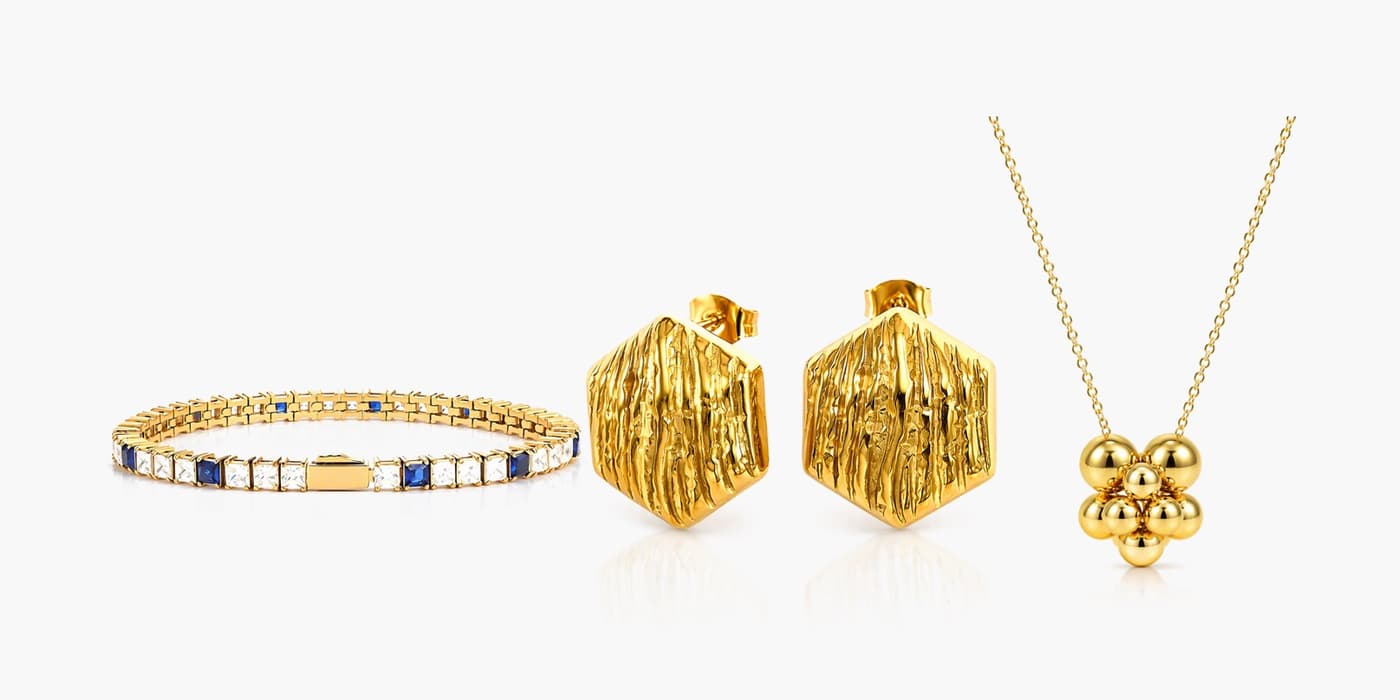 Warm Gold Party Trio