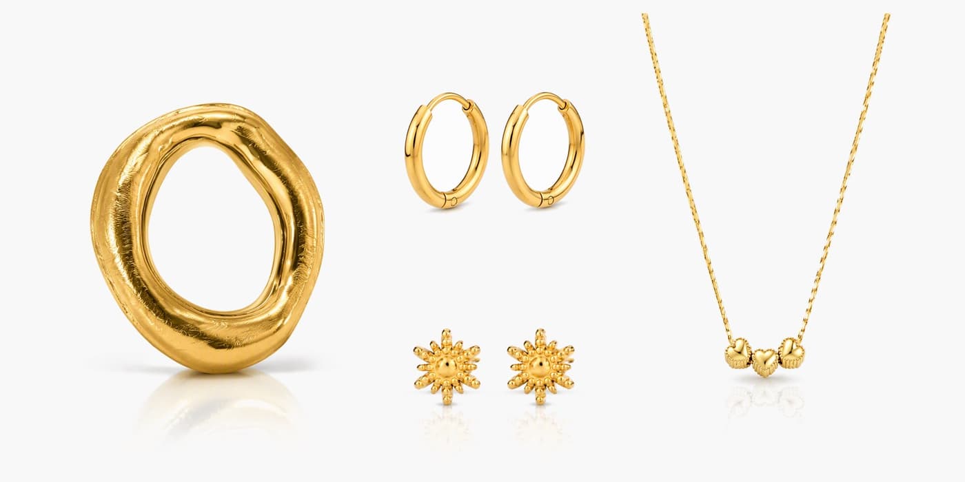 Office Minimalist Gold Star Set