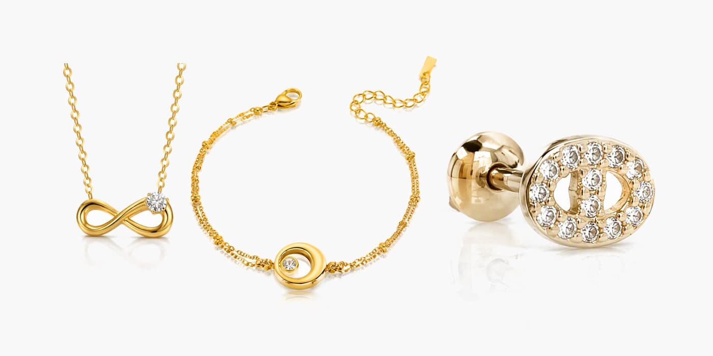 Holiday Gold Sparkle Set