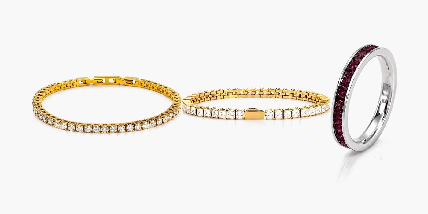 Silver Bracelet & Ring Layering Set