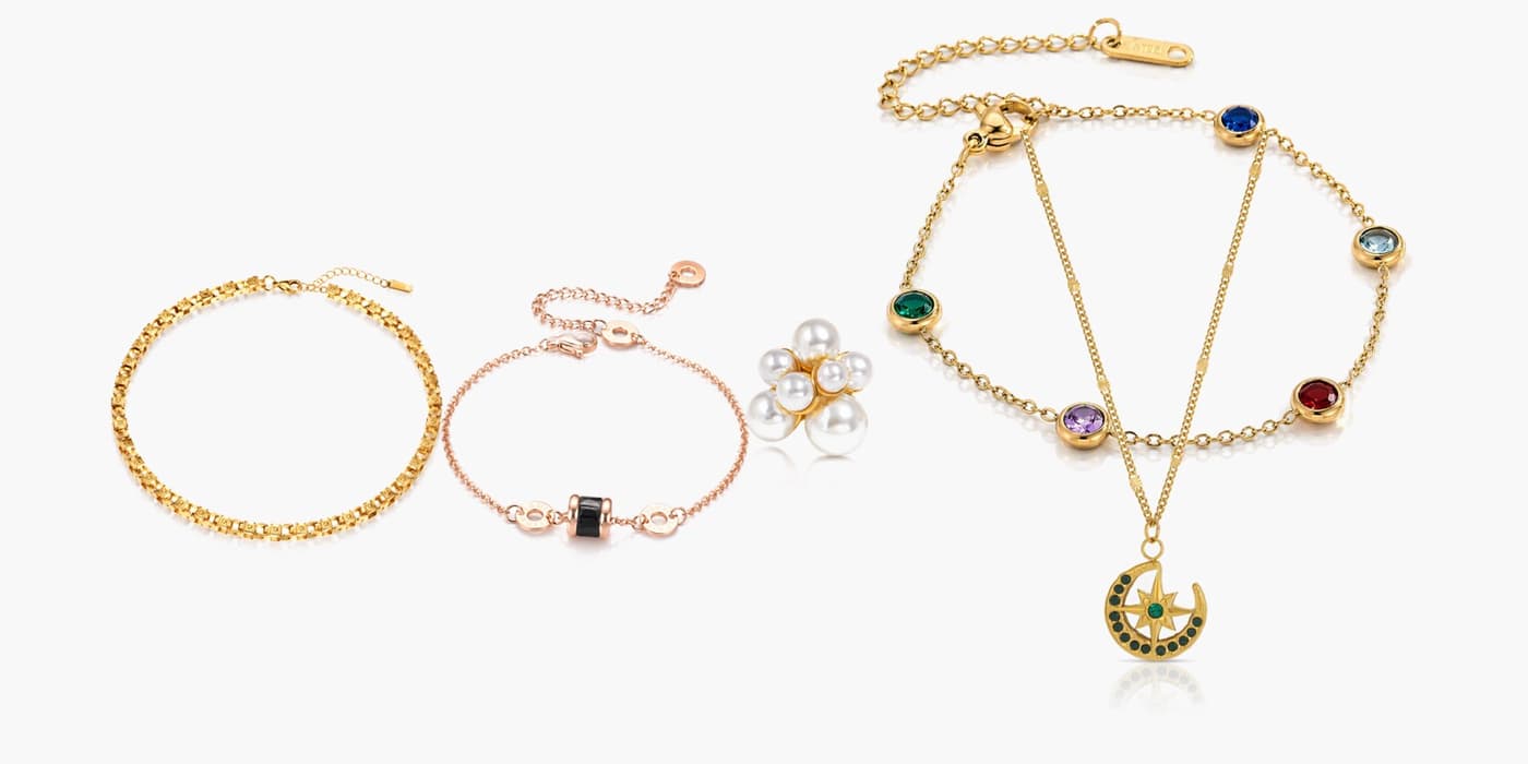 Gold Star Jewelry Set