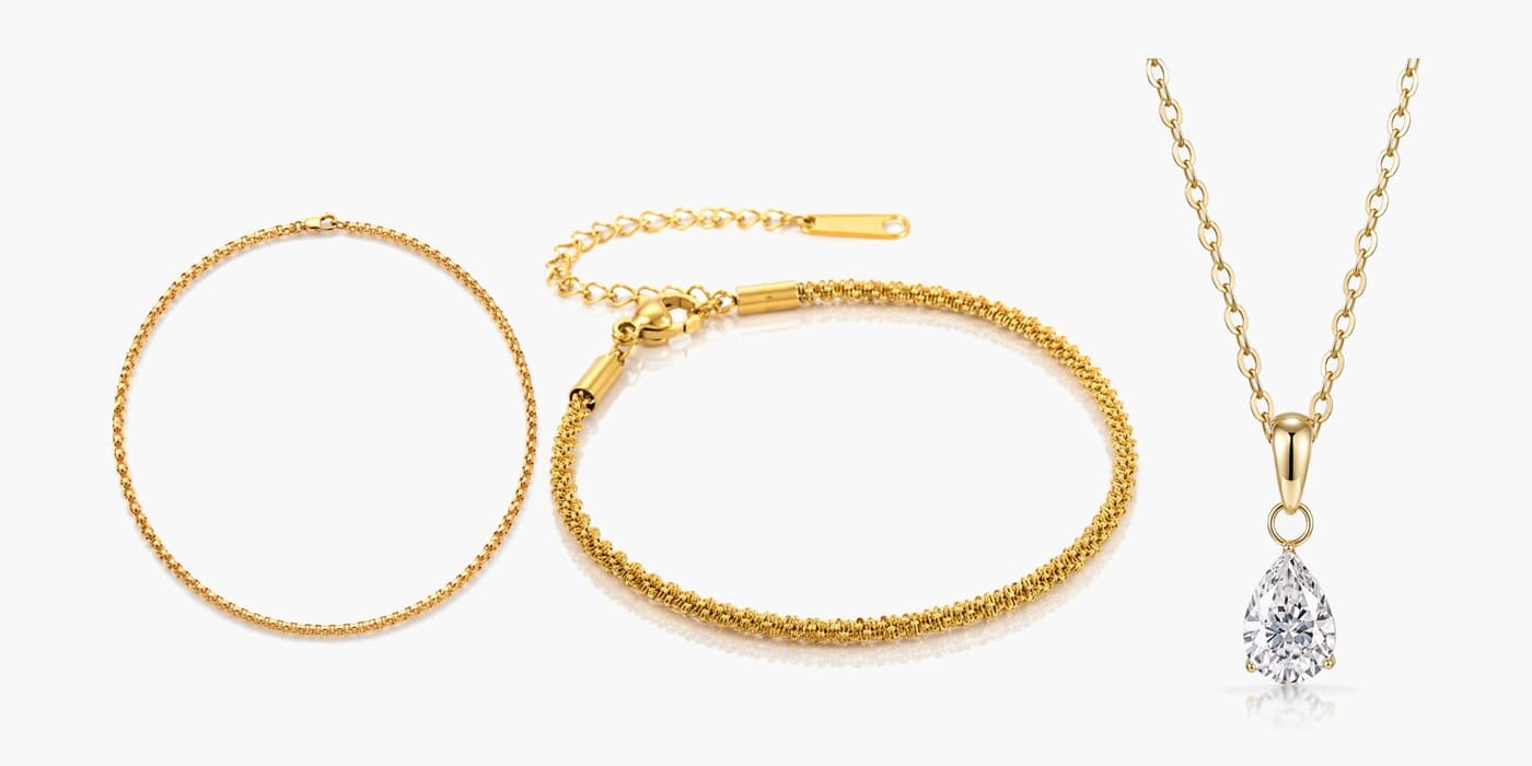 Layered Necklace & Bracelet Layered Set
