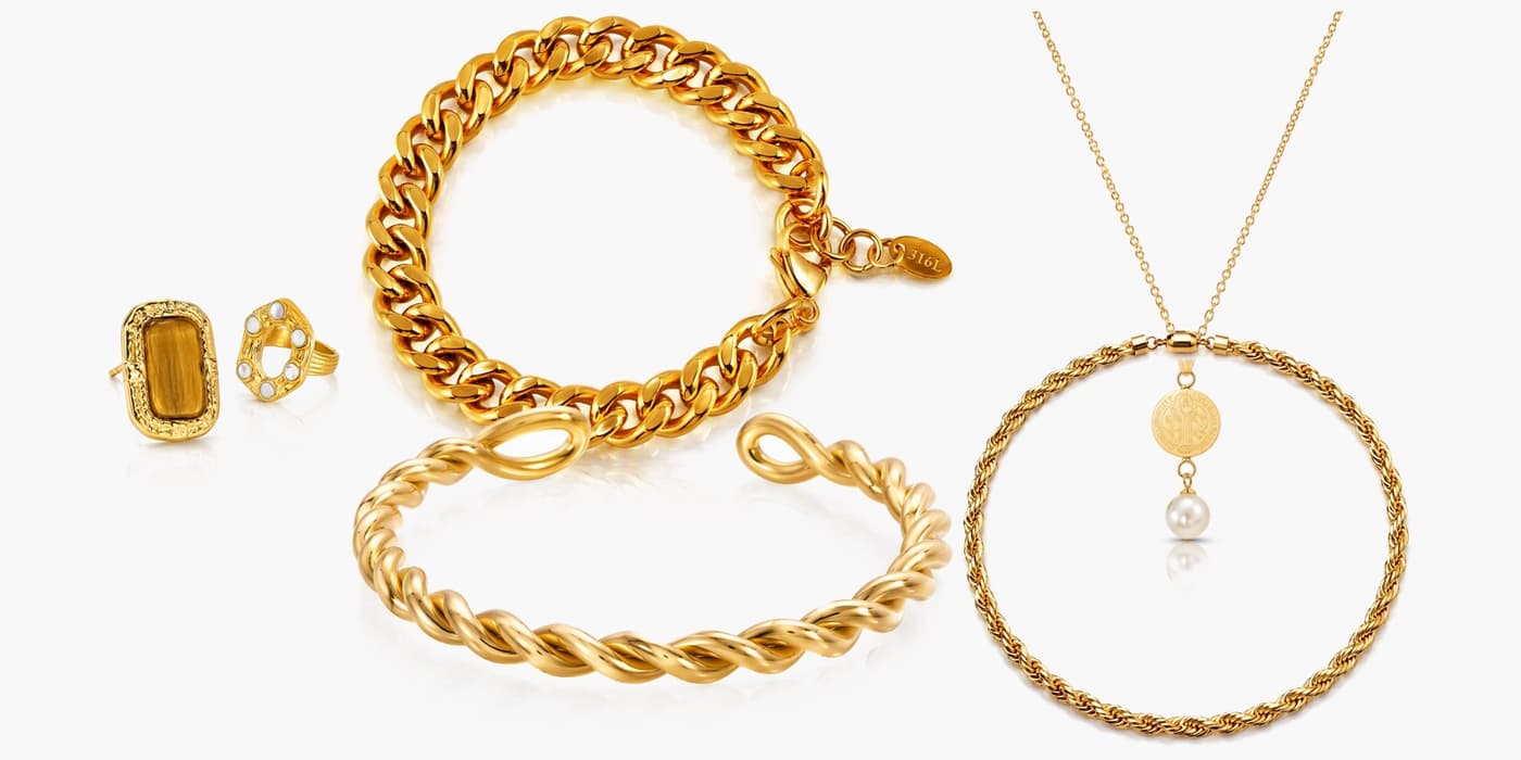 Gold Jewelry Stack