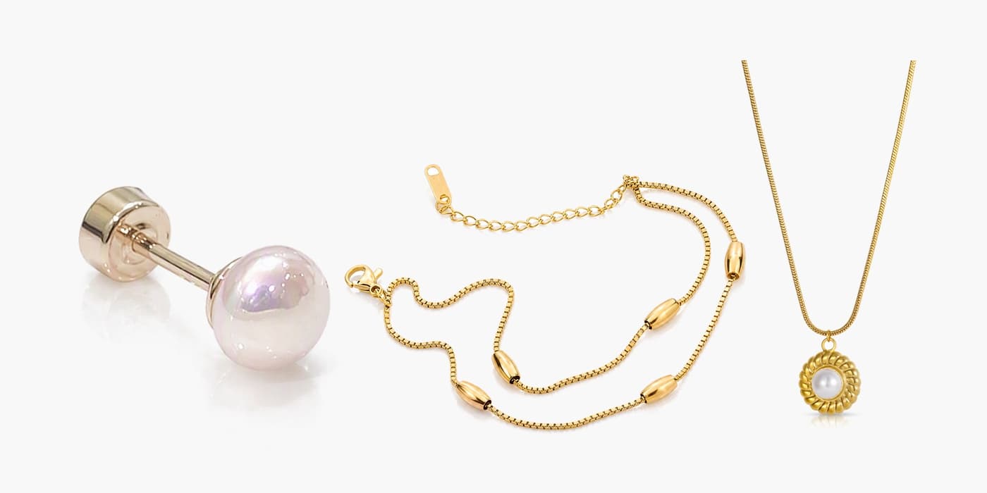 Gold Minimalist Jewelry Set