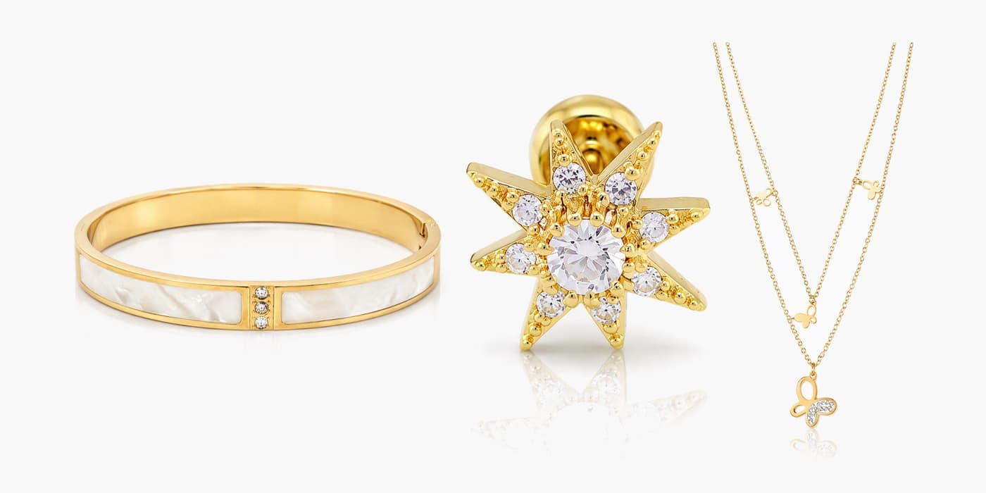 Gold Minimalist Star Jewelry Stack