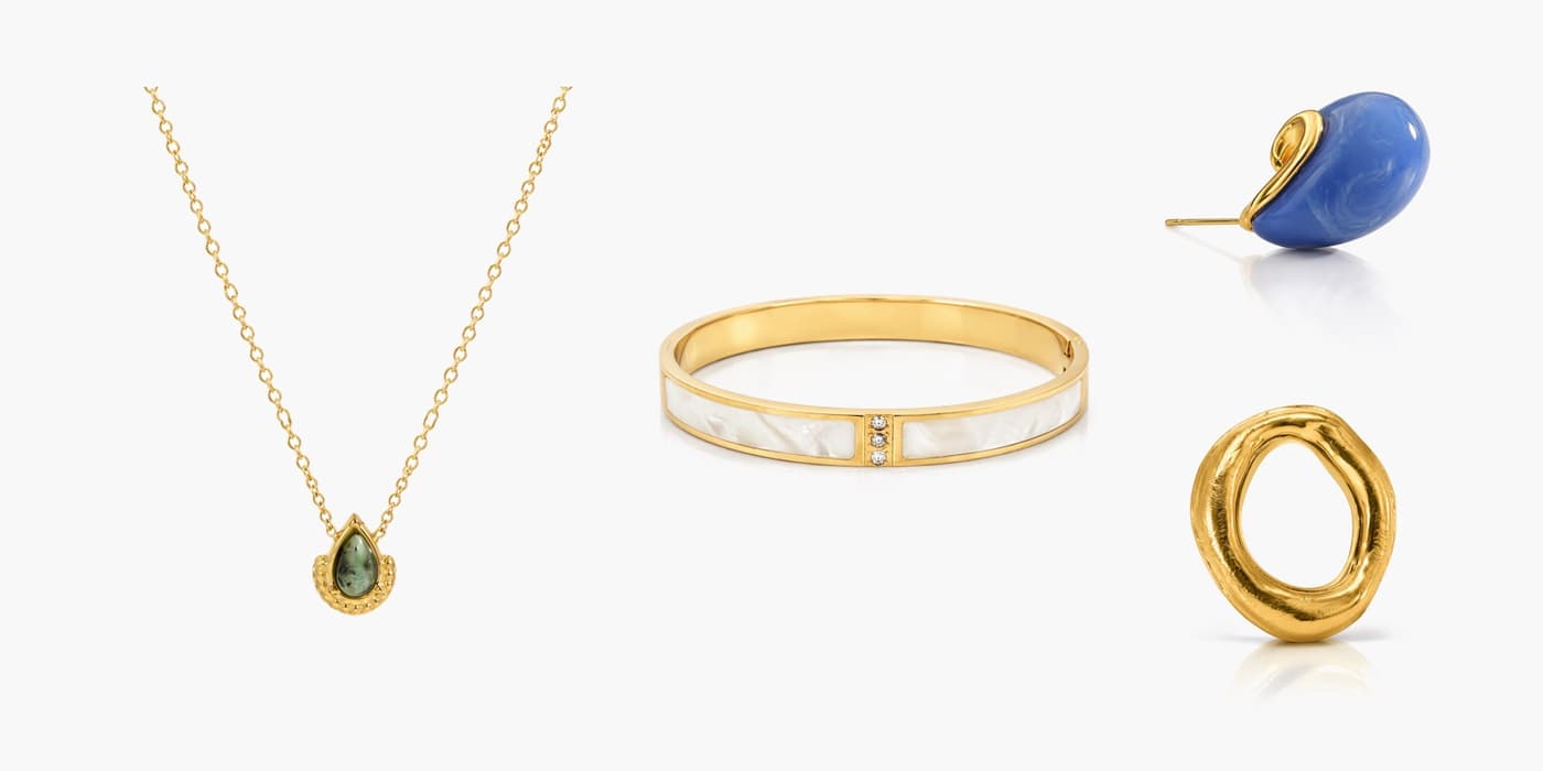 Office Chic Gold & White Minimalist Set