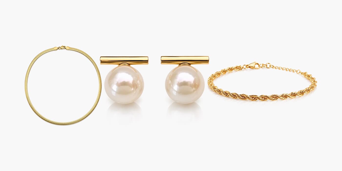 Gold Classic Jewelry Set