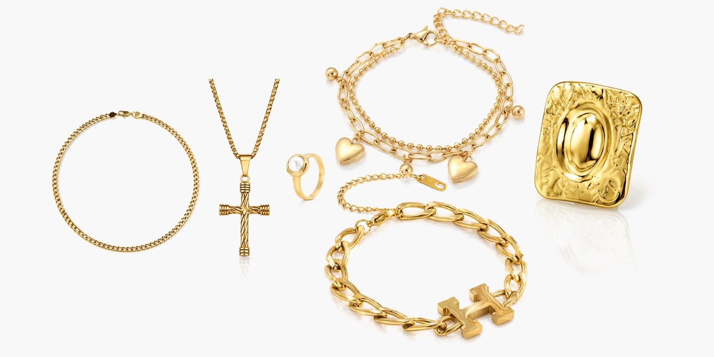 Gold Jewelry Stack