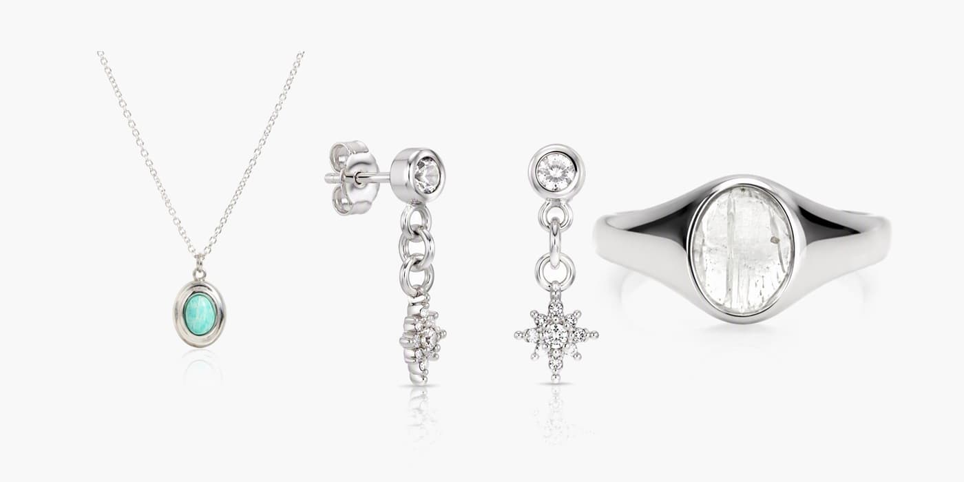 Silver Minimalist Star Jewelry Stack