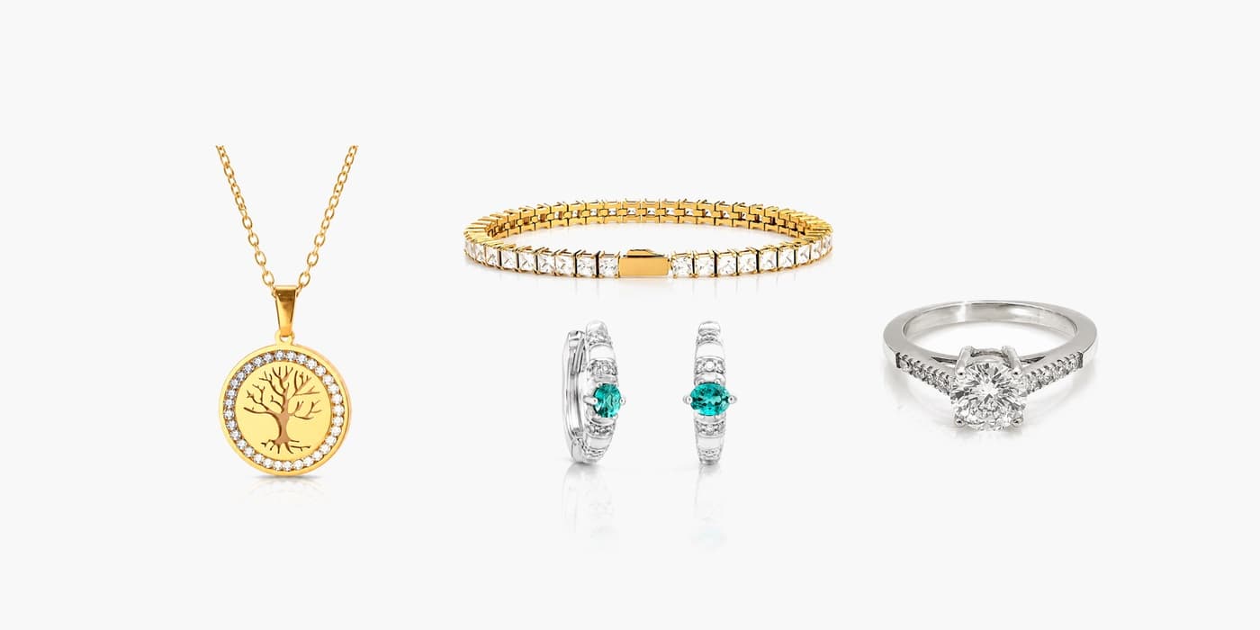 Silver Classic Jewelry Layering Set