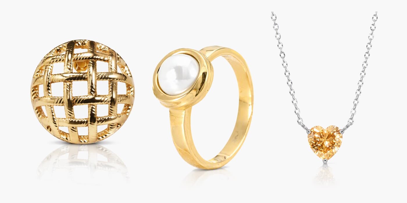 Gold Classic Knot Jewelry Set