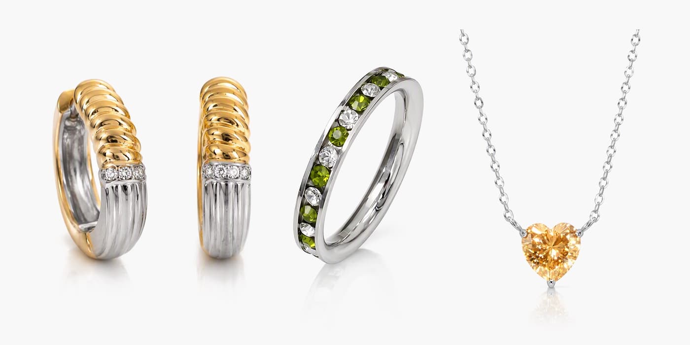 Silver Classic Jewelry Set