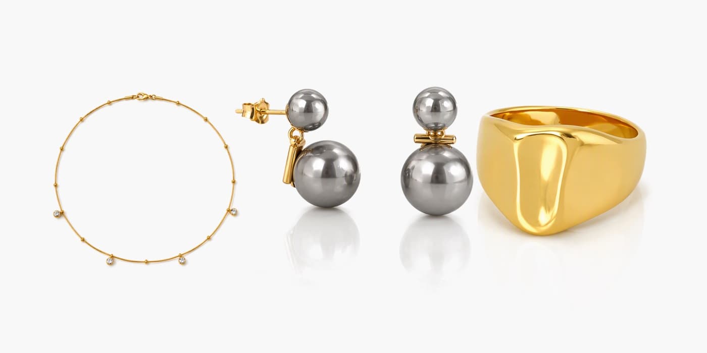 Office Minimalist Gold Trio
