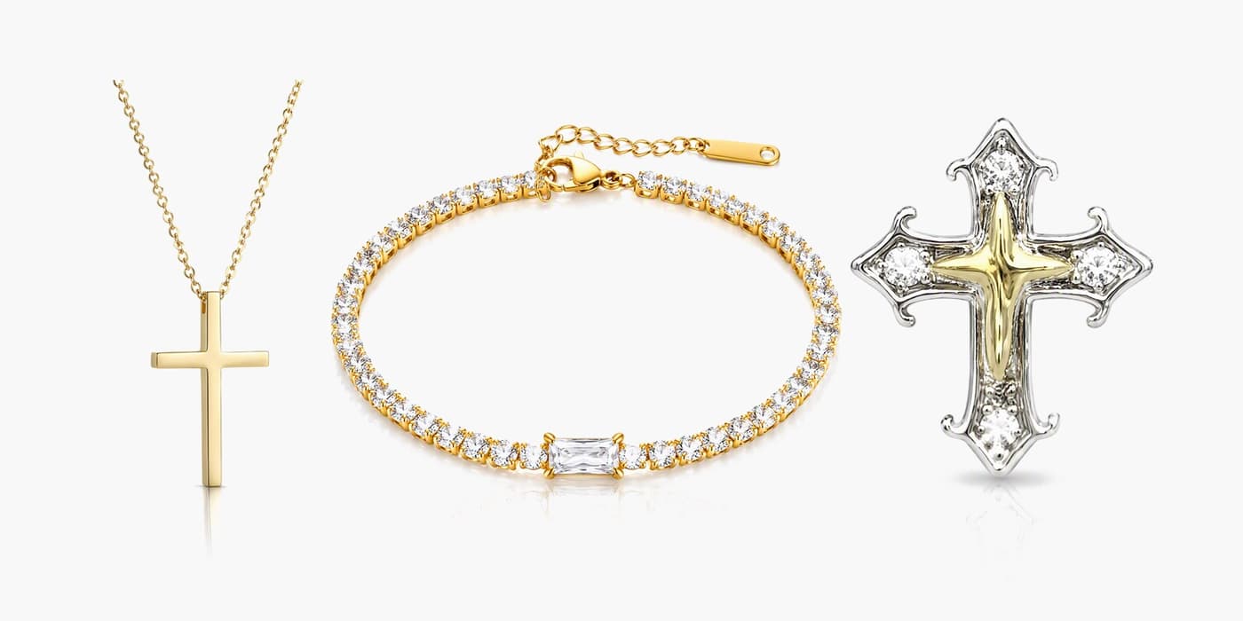 Gold Classic Jewelry Set