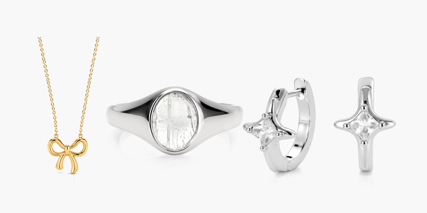 Everyday Silver Stack with Star and Bow