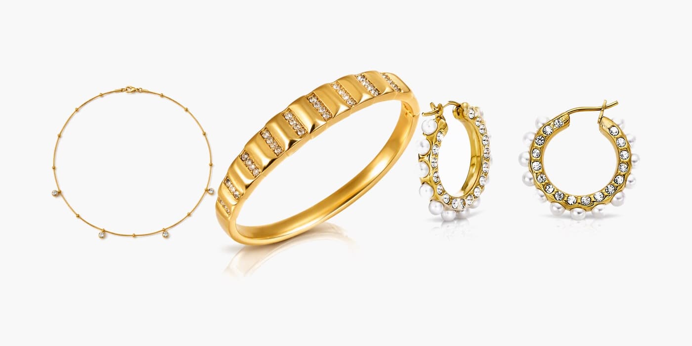 Office Chic Gold Jewelry Set