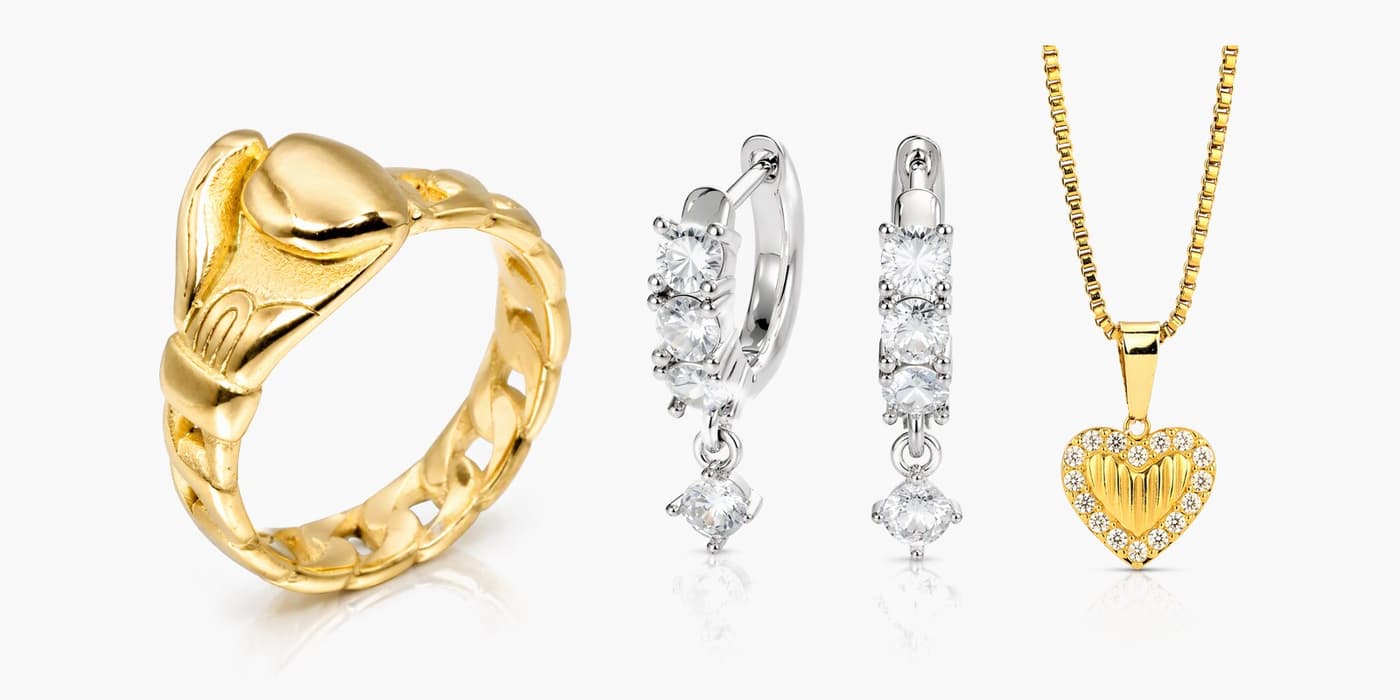 Silver Star Jewelry Set