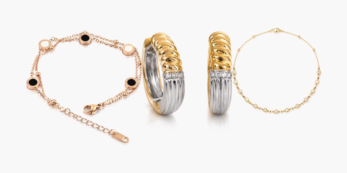 Rose Gold Classic Jewelry Set