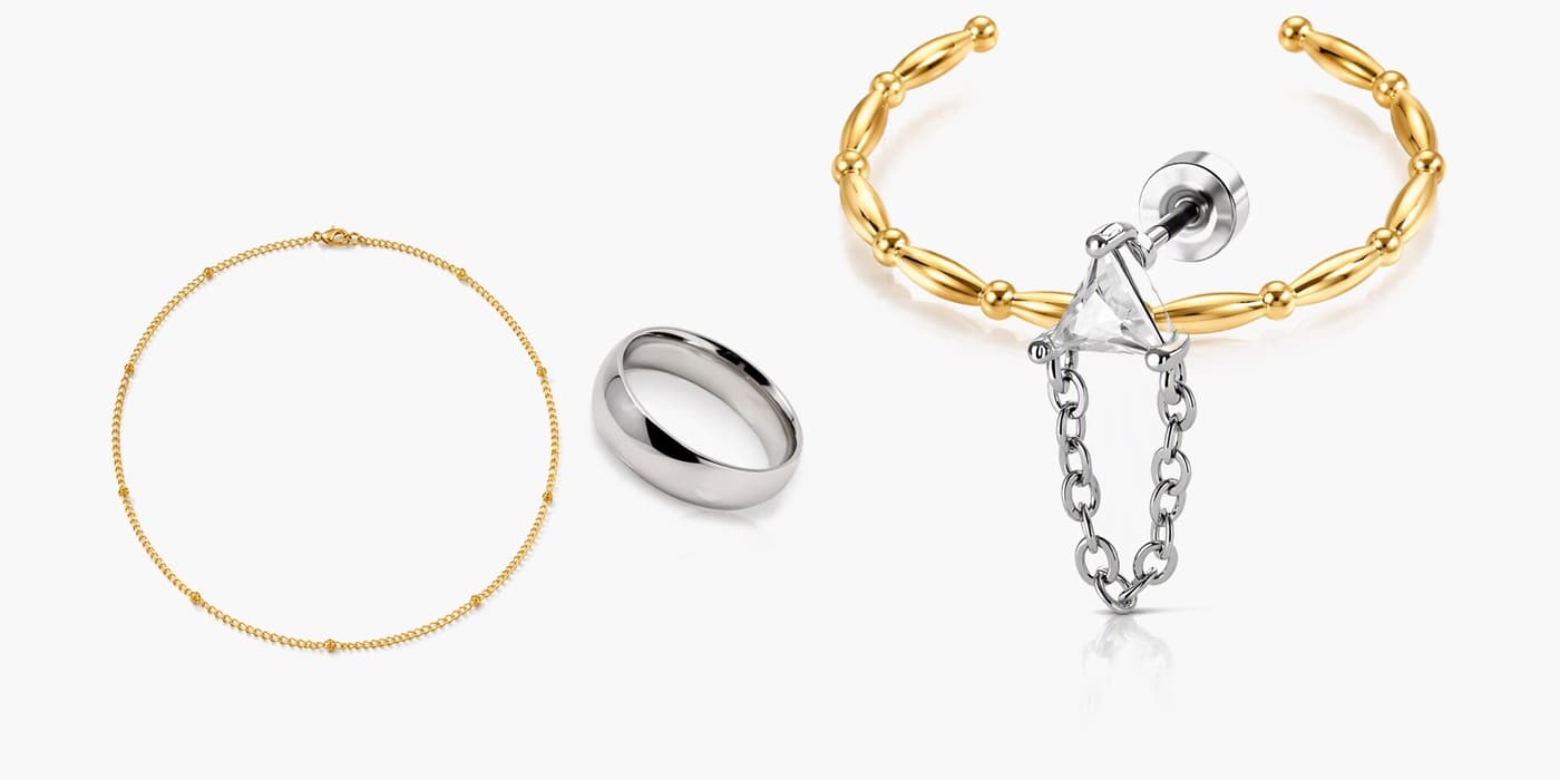 Silver Minimalist Jewelry Stack