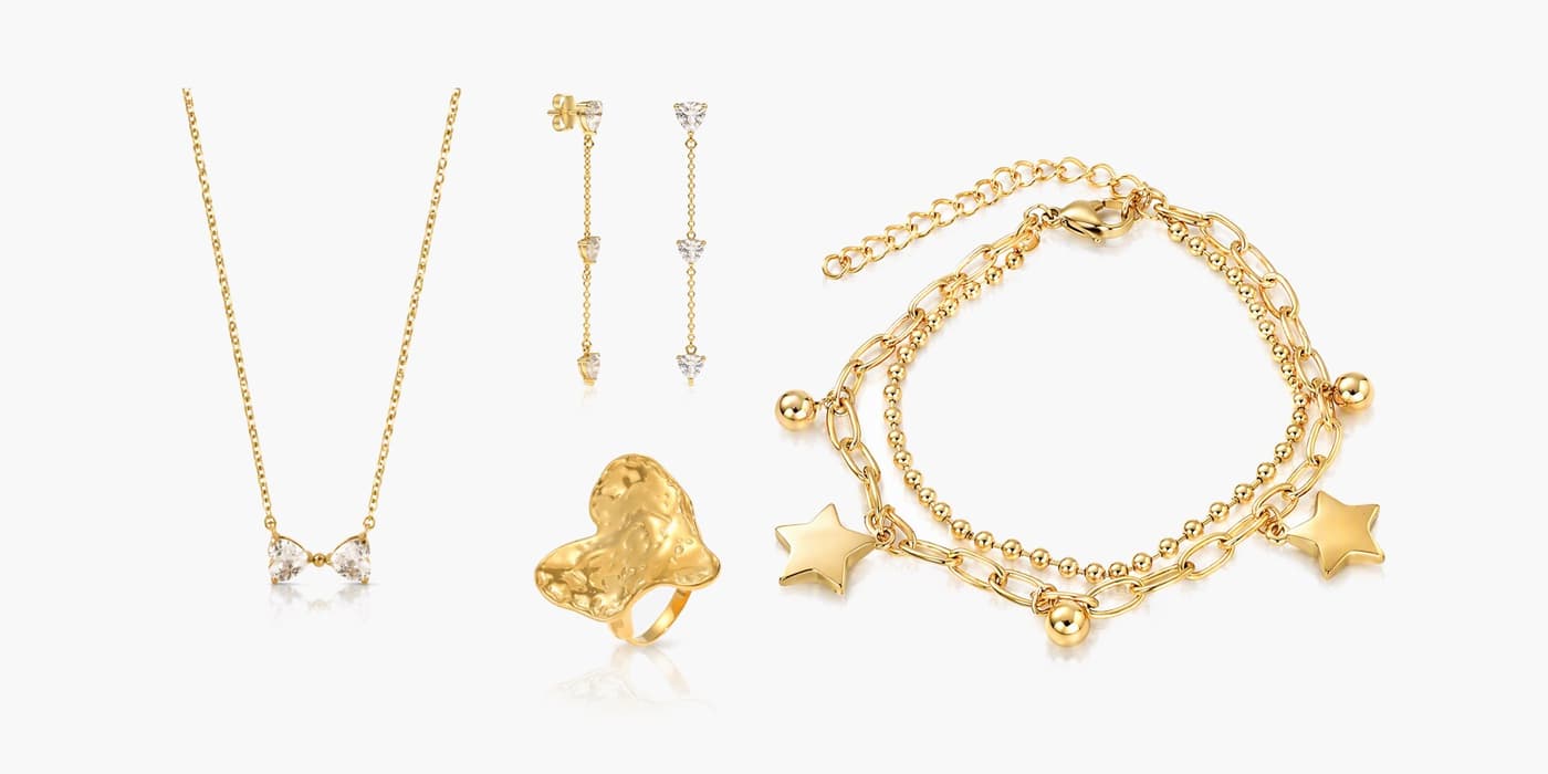 Minimalist Heart Jewelry Gift Set
