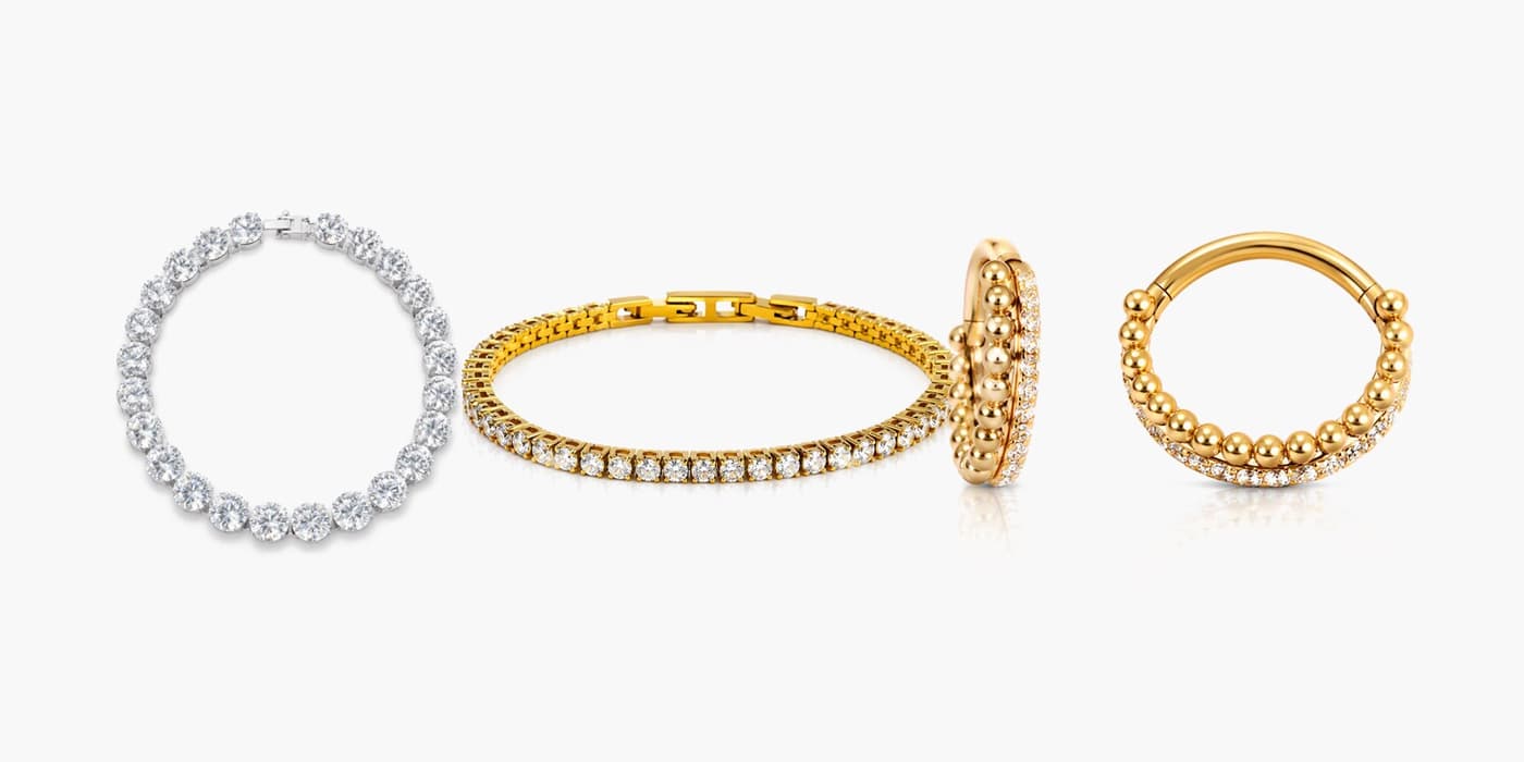 Warm Gold Party Glam Trio