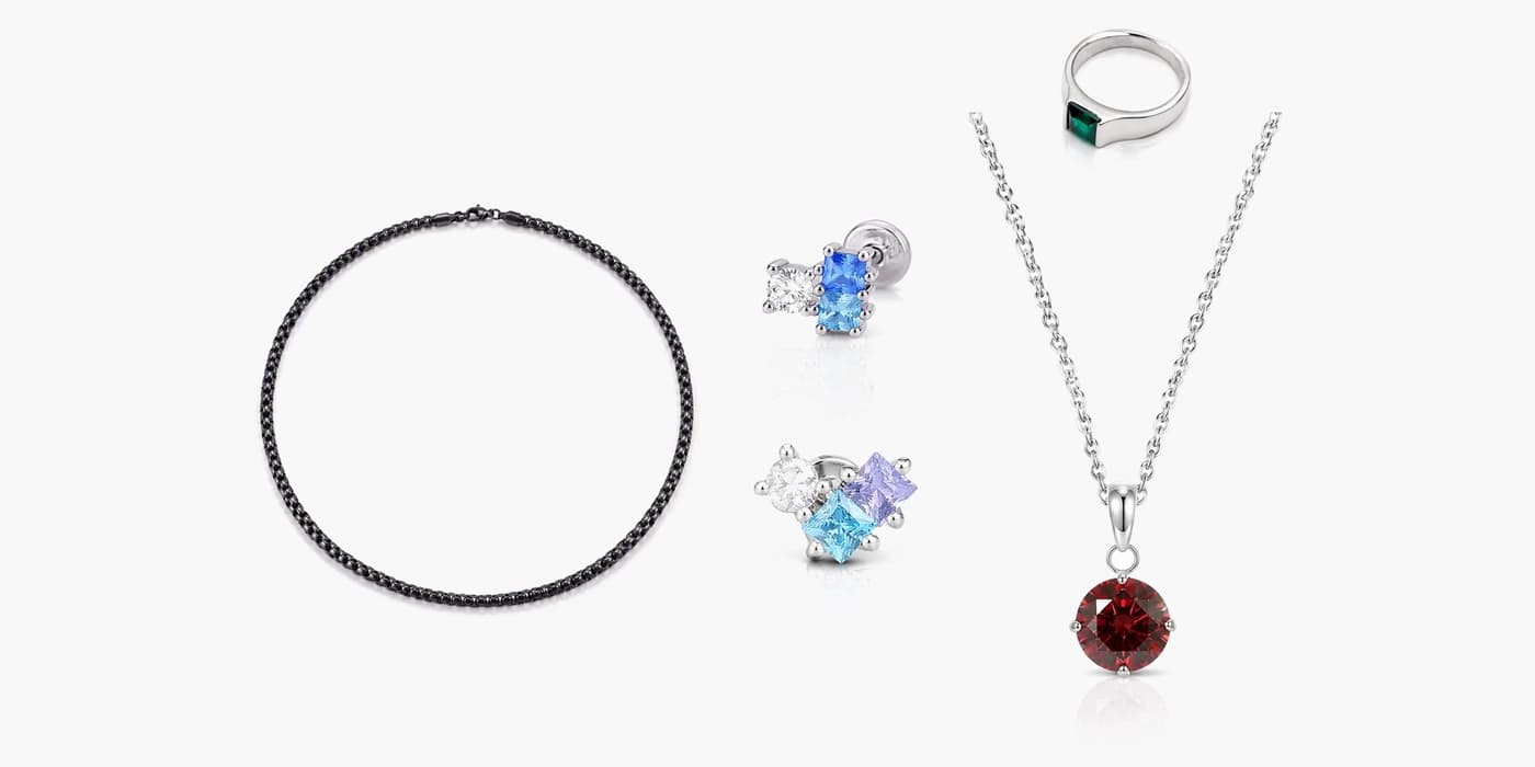 Silver Minimalist Jewelry Layered Set