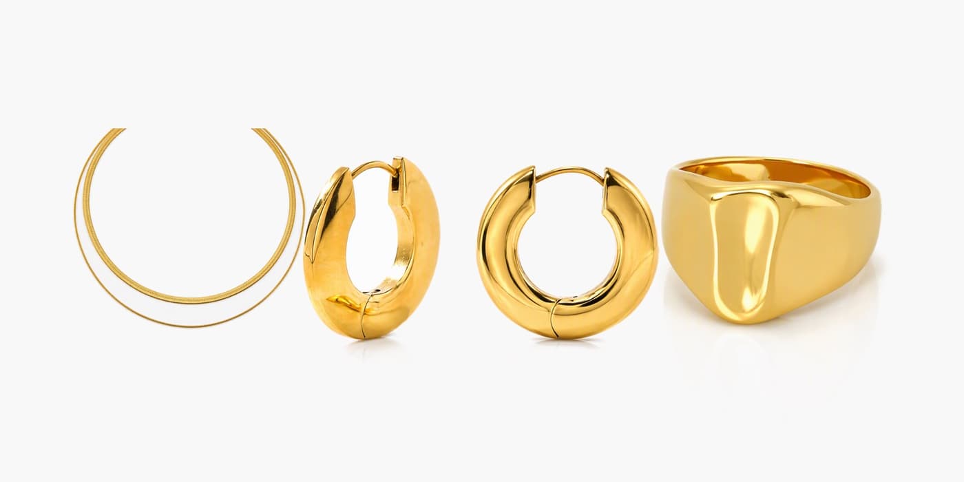 Office Minimalist Gold Trio