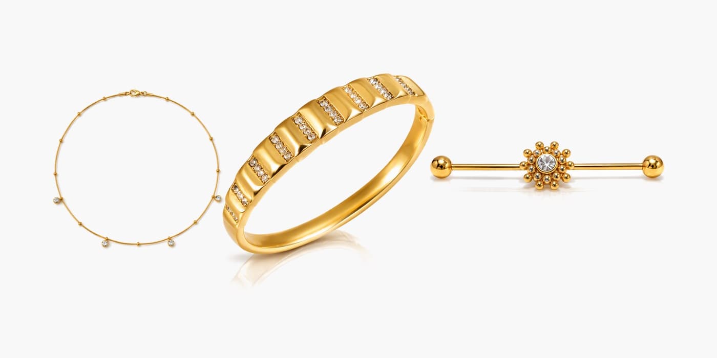 Gold Classic Jewelry Stack