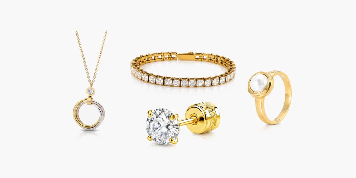 Warm Gold Layering Set