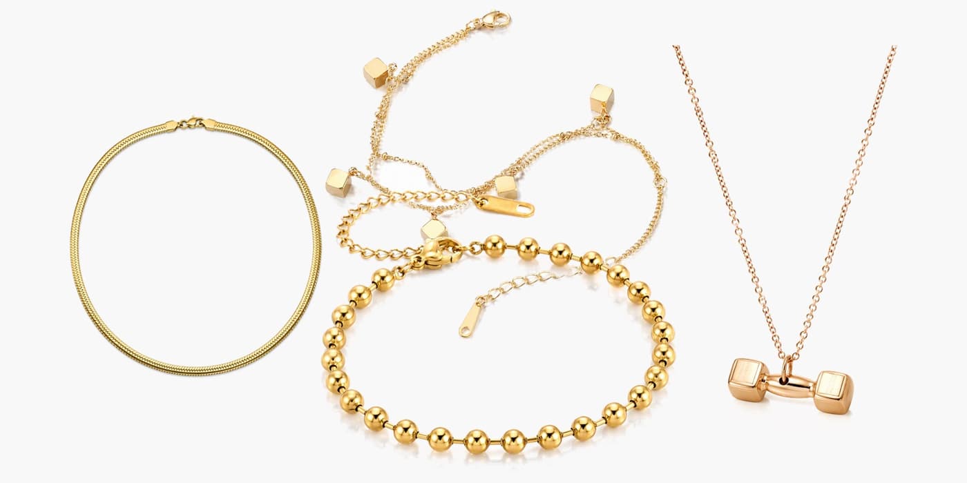 Necklace & Bracelet Layered Set