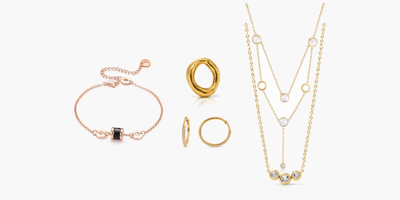 Gold Minimalist Jewelry Set
