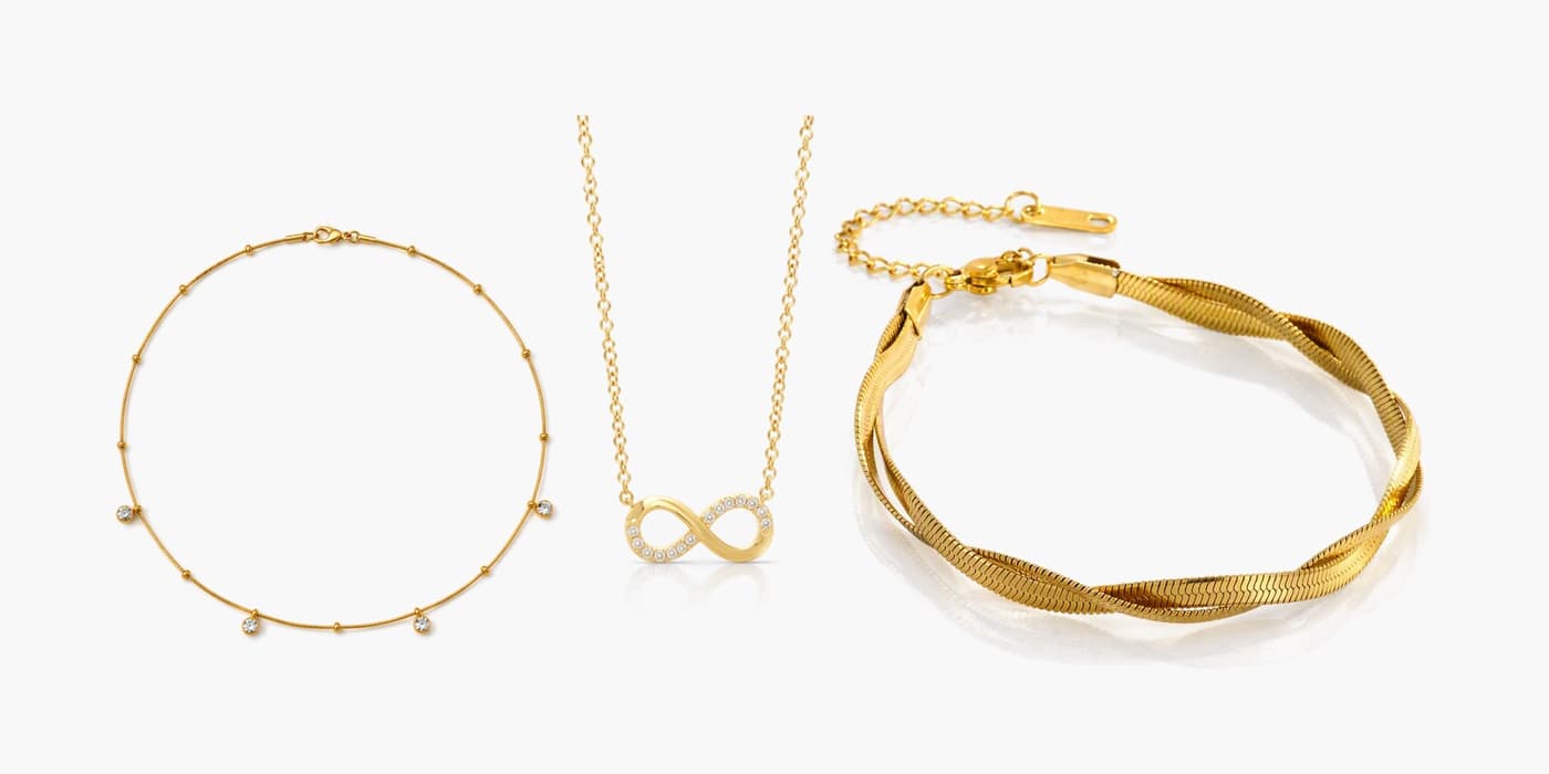 Everyday Gold Layered Necklace & Bracelet Set