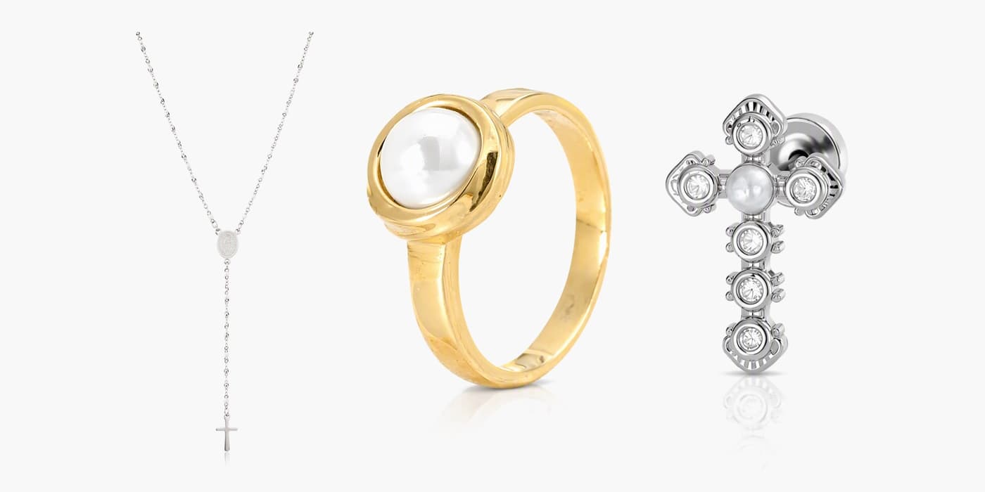 Silver Circle Jewelry Stack