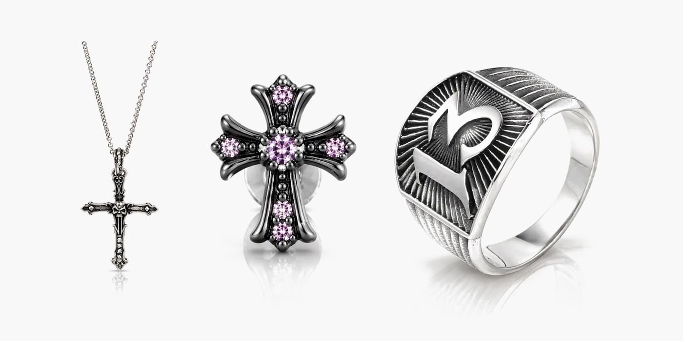 Edgy Silver Night Set