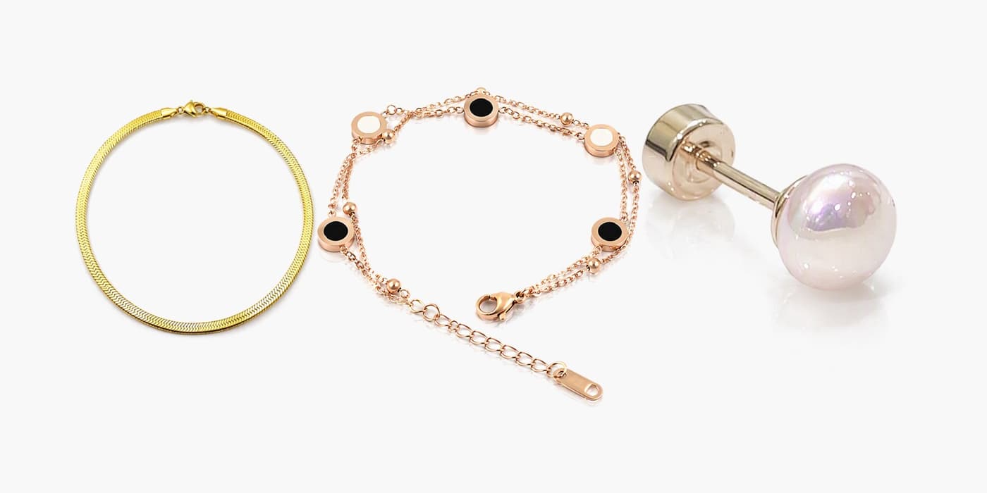 Gold Classic Jewelry Set